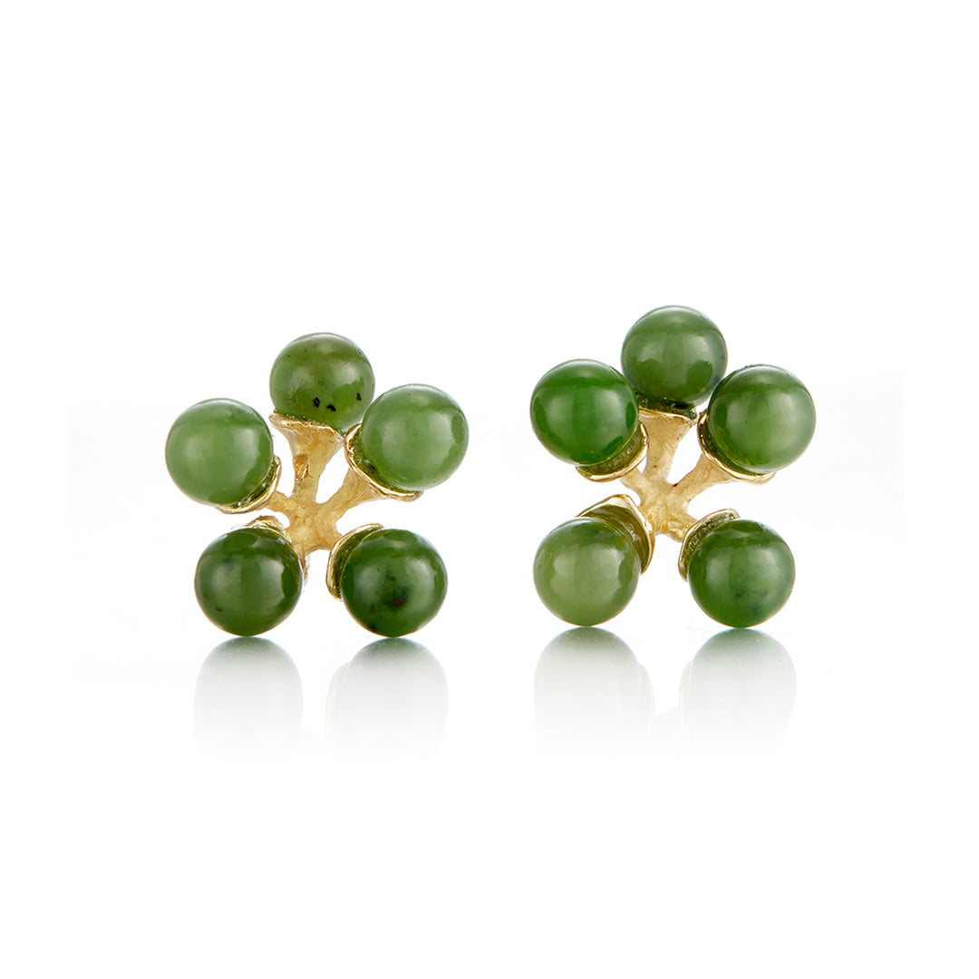 Green Nephrite Jade Small Jaxs Earrings